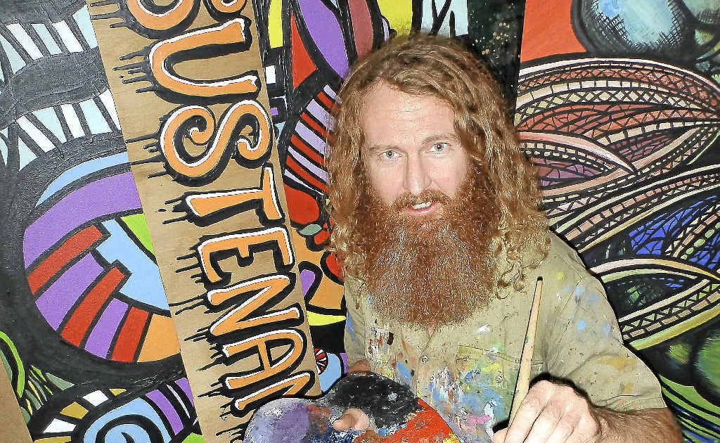 PASSION: Artist Darren Trebilco is back in the groove after taking time out. PASSION: Artist Darren Trebilco is back in the groove after taking time out.